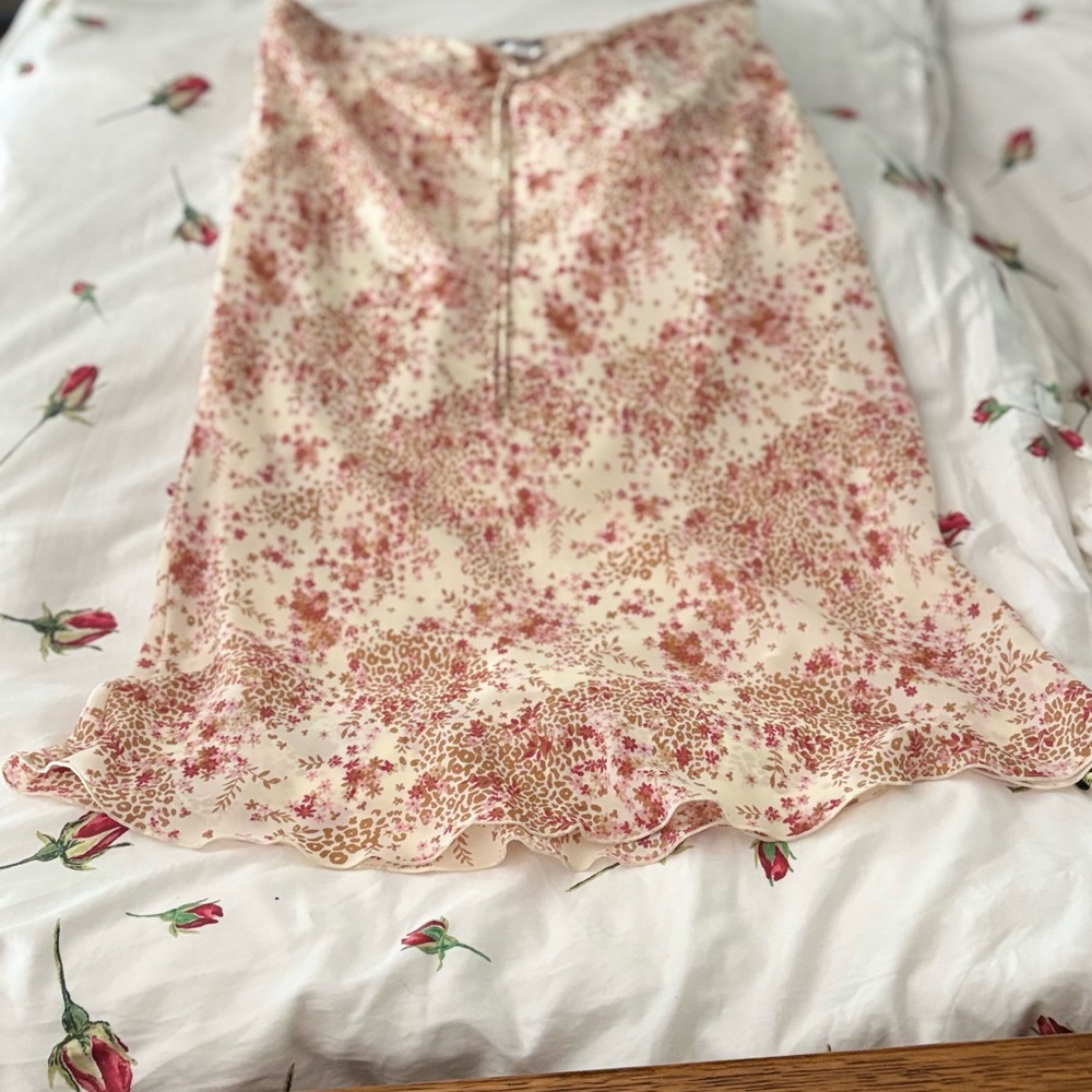 Ladies Summer Flowers A Line Skirt
